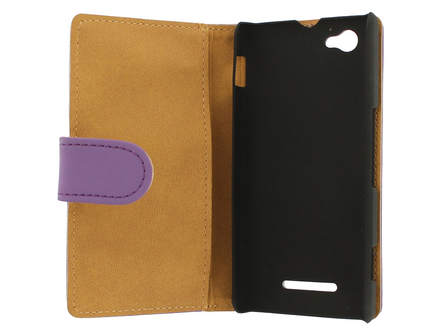 Classic Book Case Hoesje voor Sony Xperia M