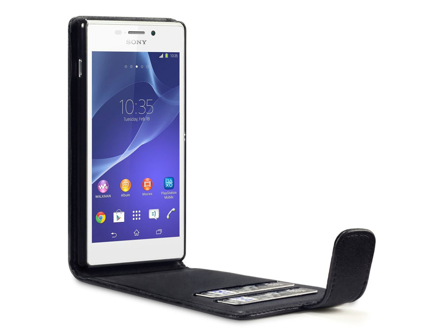 Qubits Flip Case - Hoesje voor Sony Xperia M2