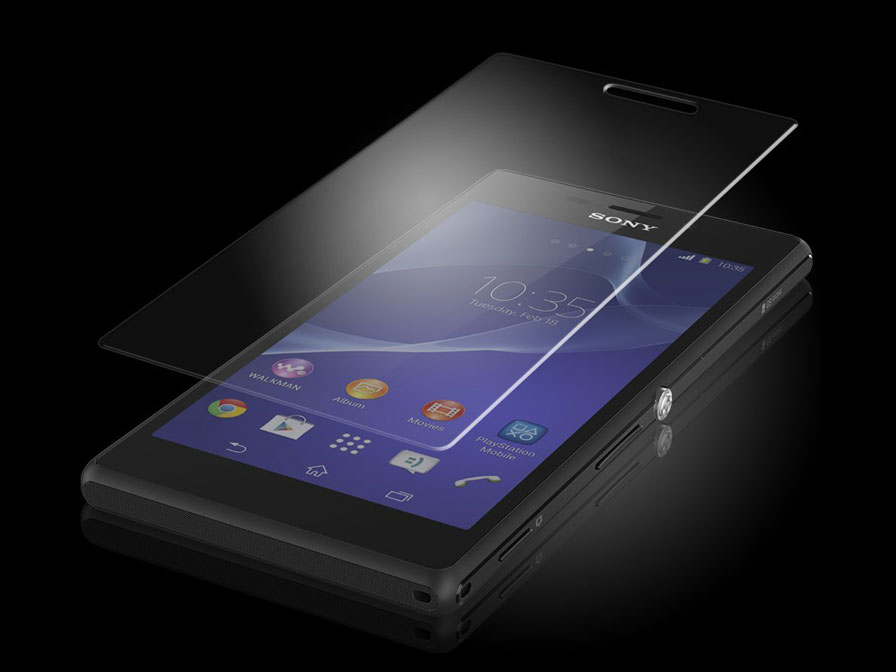 Tempered Glass Glazen Screenprotector voor Sony Xperia M2