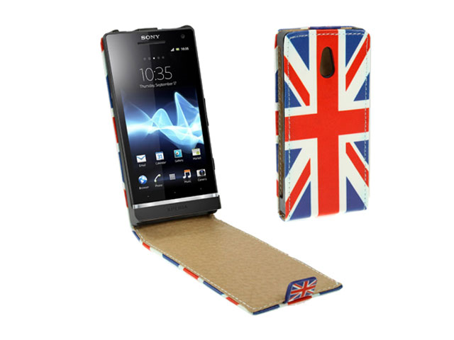 Great Brittain Flag Flip Case Hoes Sony Xperia P (LT22i)