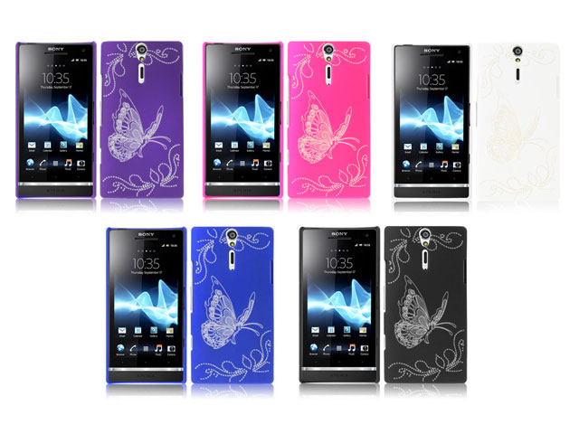 Butterfly Back Case Hoesje voor Sony Xperia S (LT26i)