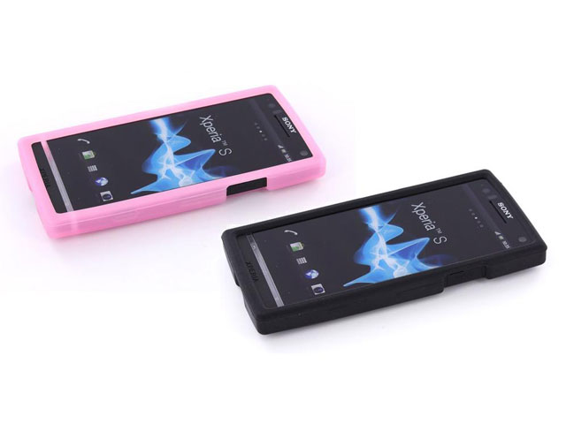Mobiparts Silicone Skin Case Hoes voor Sony Xperia S