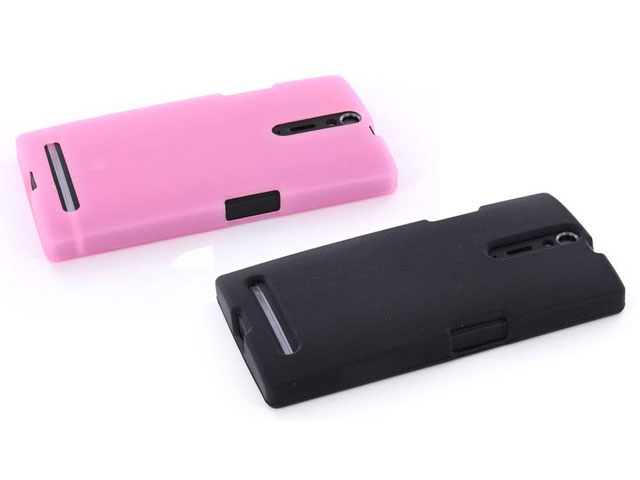 Mobiparts Silicone Skin Case Hoes voor Sony Xperia S