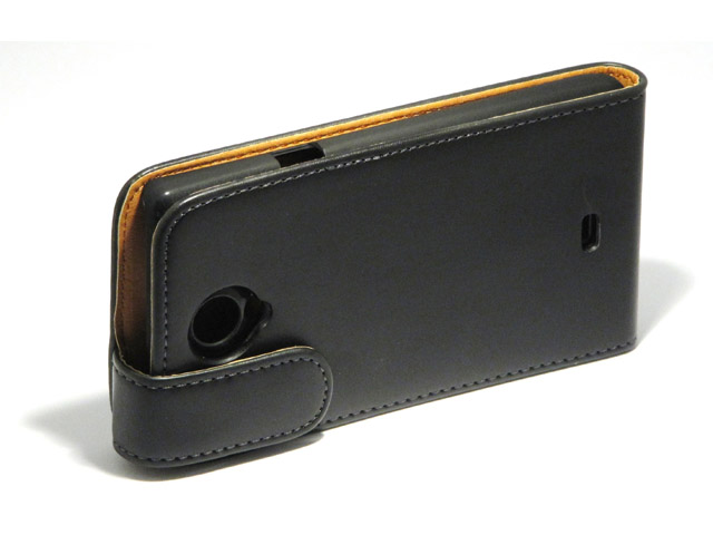 Classic Leather Flip Case voor Sony Xperia T (LT30i)