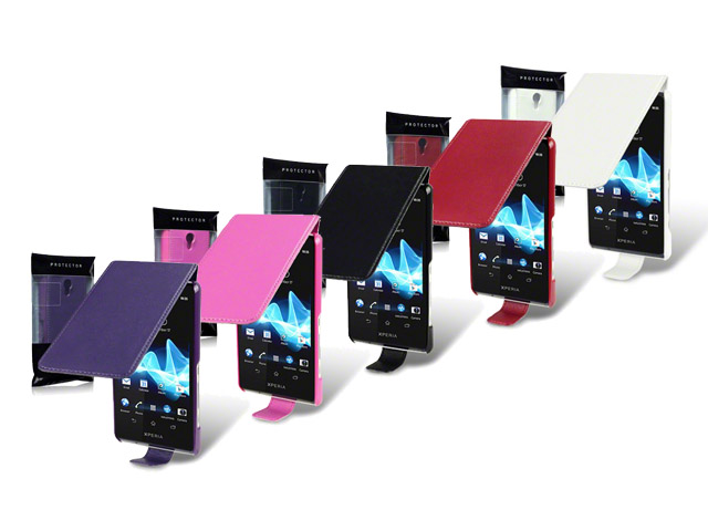 CaseBoutique UltraSlim Topflip Case Hoesje voor Sony Xperia T