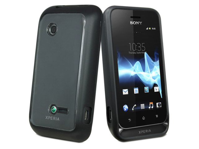 Muvit Bimat Back TPU Crystal Case voor Sony Xperia Tipo