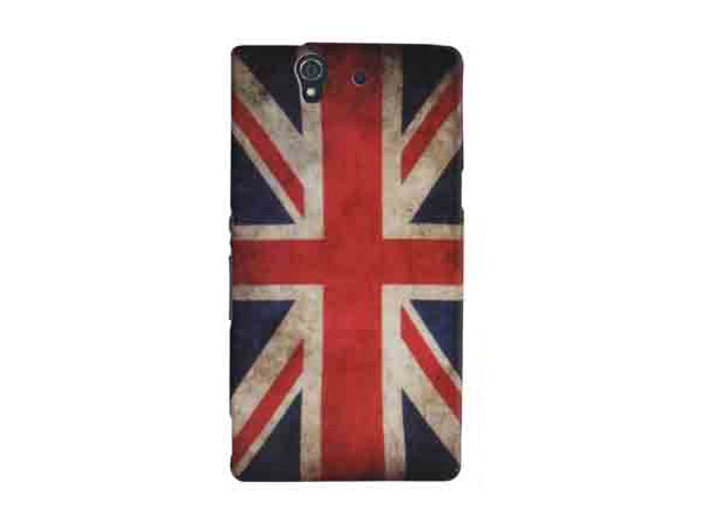 Great Brittain Vintage Flag TPU Soft Case voor Sony Xperia Z