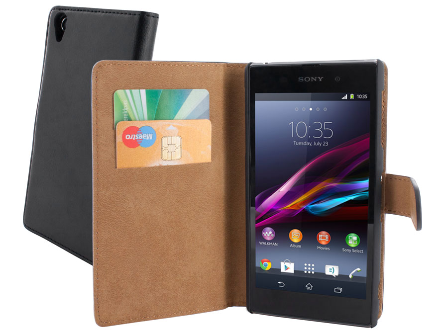 karakter monster Ounce Mobiparts Leren Classic Wallet Case voor Sony Xperia Z1