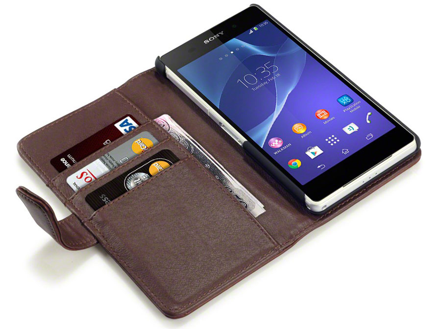 CaseBoutique Leather Wallet Case - Hoesje voor Sony Xperia Z2
