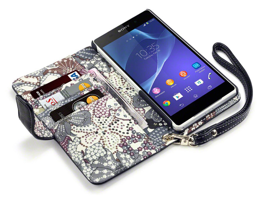 CaseBoutique Lily Wallet Case - Hoesje voor Sony Xperia Z2