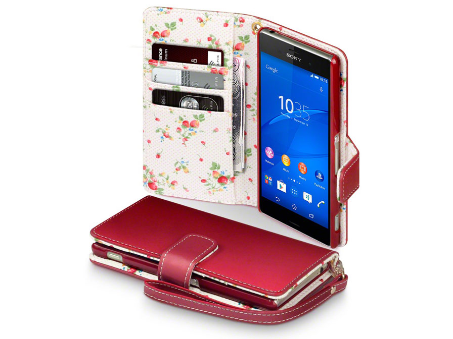 CaseBoutique Flower Wallet Case - Hoesje voor Sony Xperia Z3