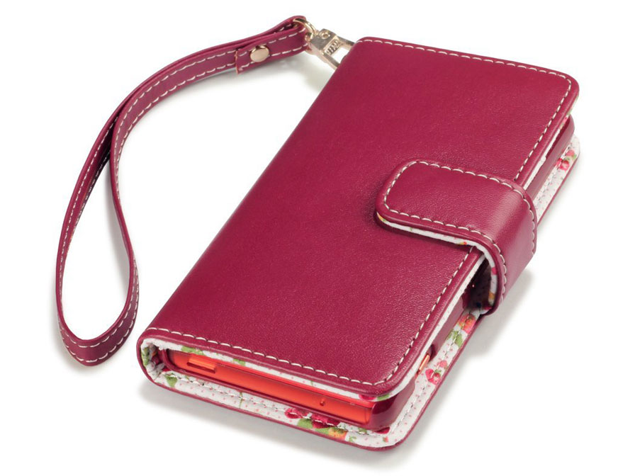 CaseBoutique Flower Wallet Case - Sony Xperia Z3 Compact Hoesje