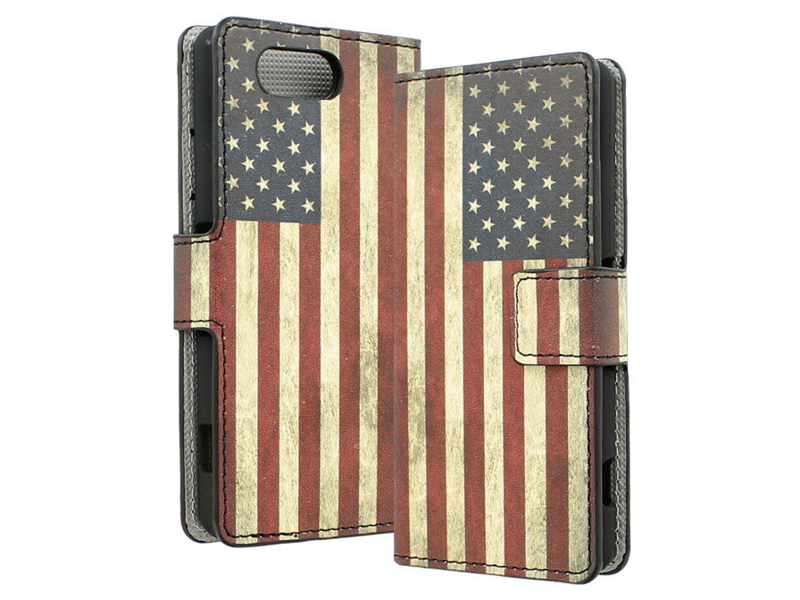 American Vintage Flag case - Sony Xperia Z3 Compact hoesje