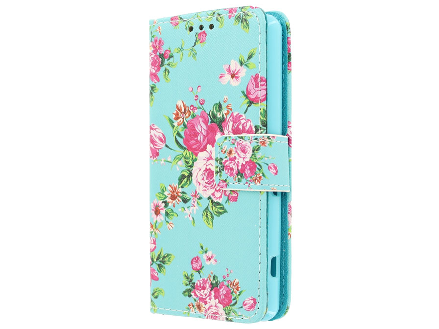 Flower Wallet Case - Sony Xperia Z3 Compact hoesje