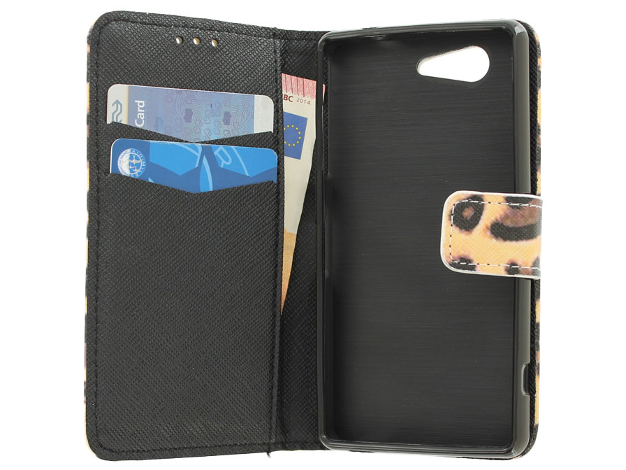 Leopard Wallet Case - Sony Xperia Z3 Compact hoesje