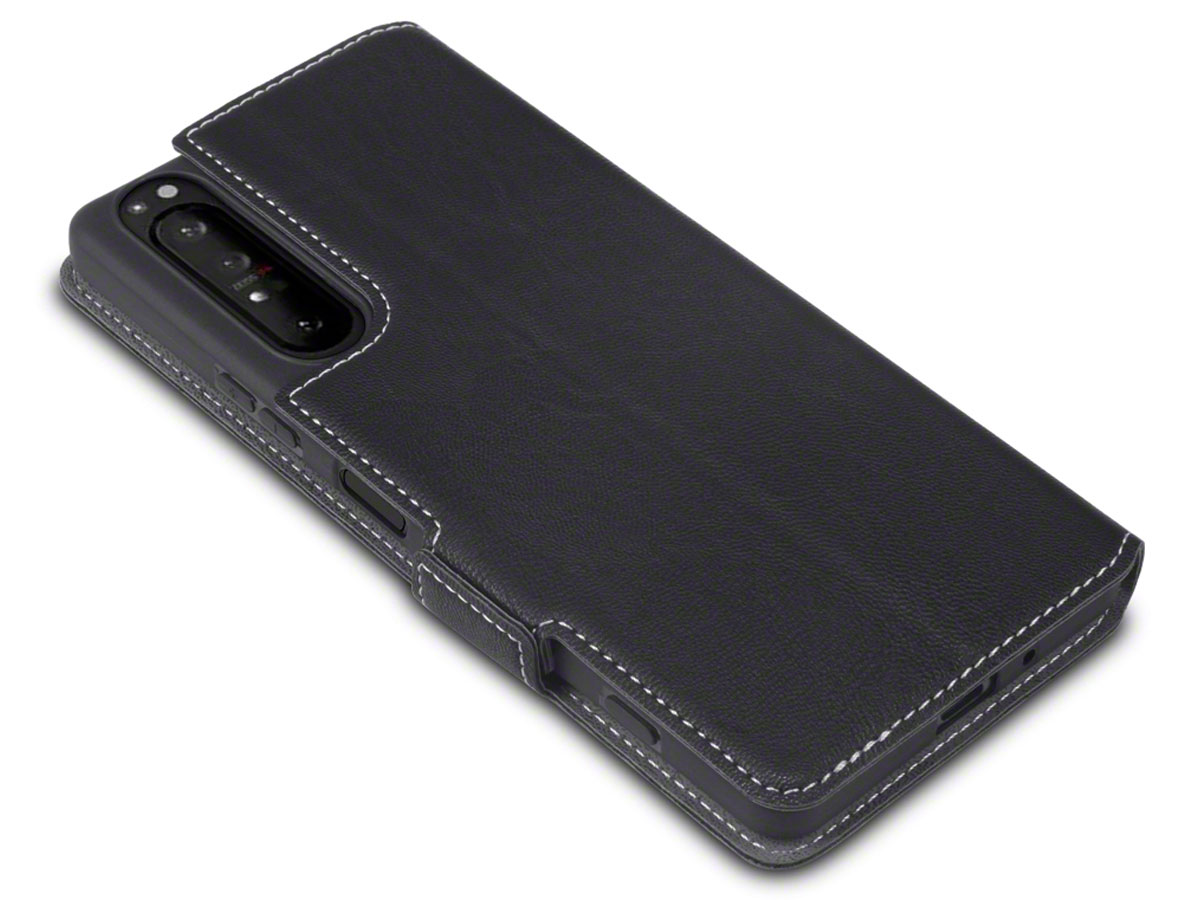 CaseBoutique Slim Bookcase Zwart - Sony Xperia 1 II hoesje