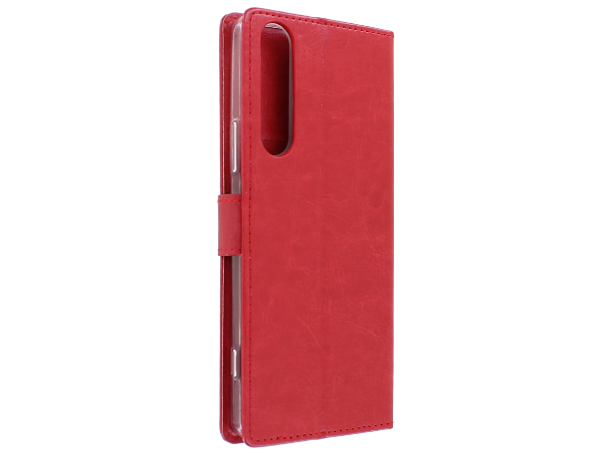 Bookcase Mapje Rood - Sony Xperia 1 II hoesje