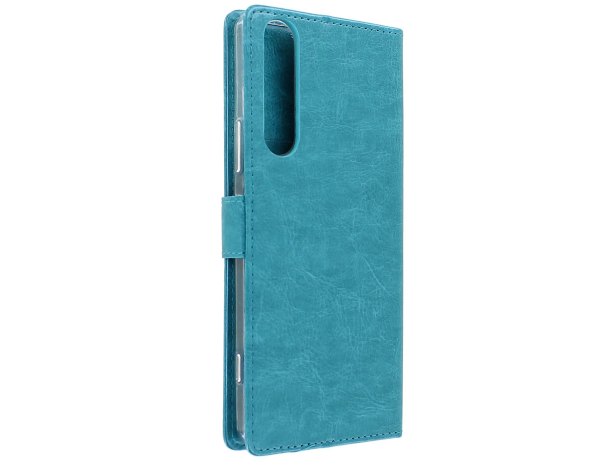 Bookcase Mapje Turquoise - Sony Xperia 1 II hoesje