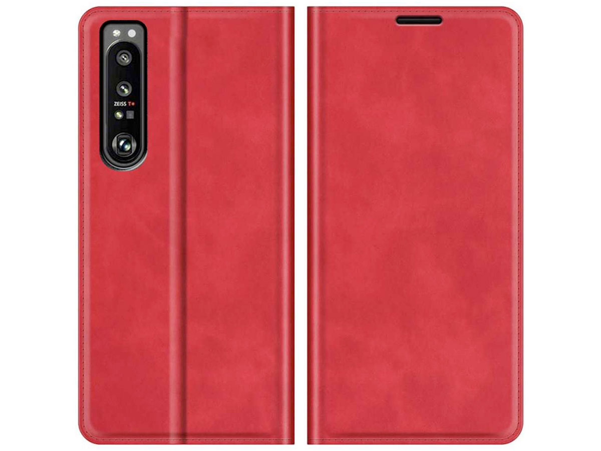 Just in Case Slim Wallet Case Rood - Sony Xperia 1 IV hoesje