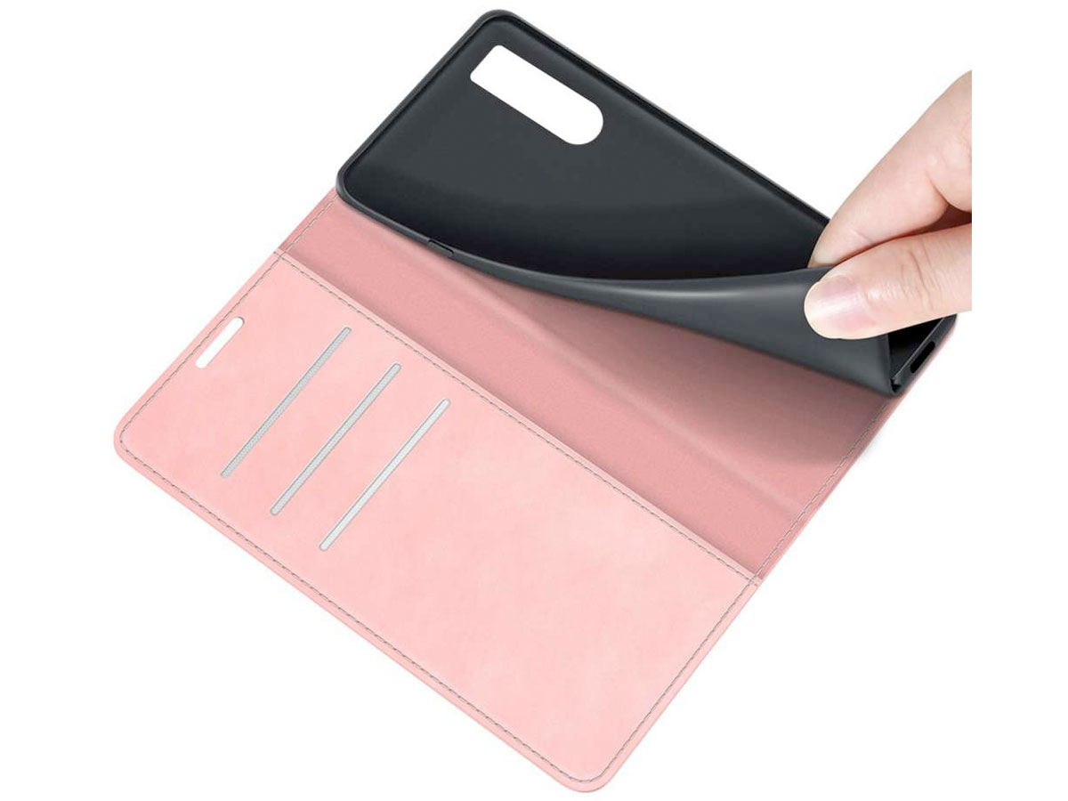 Just in Case Slim Wallet Case Roze - Sony Xperia 1 IV hoesje