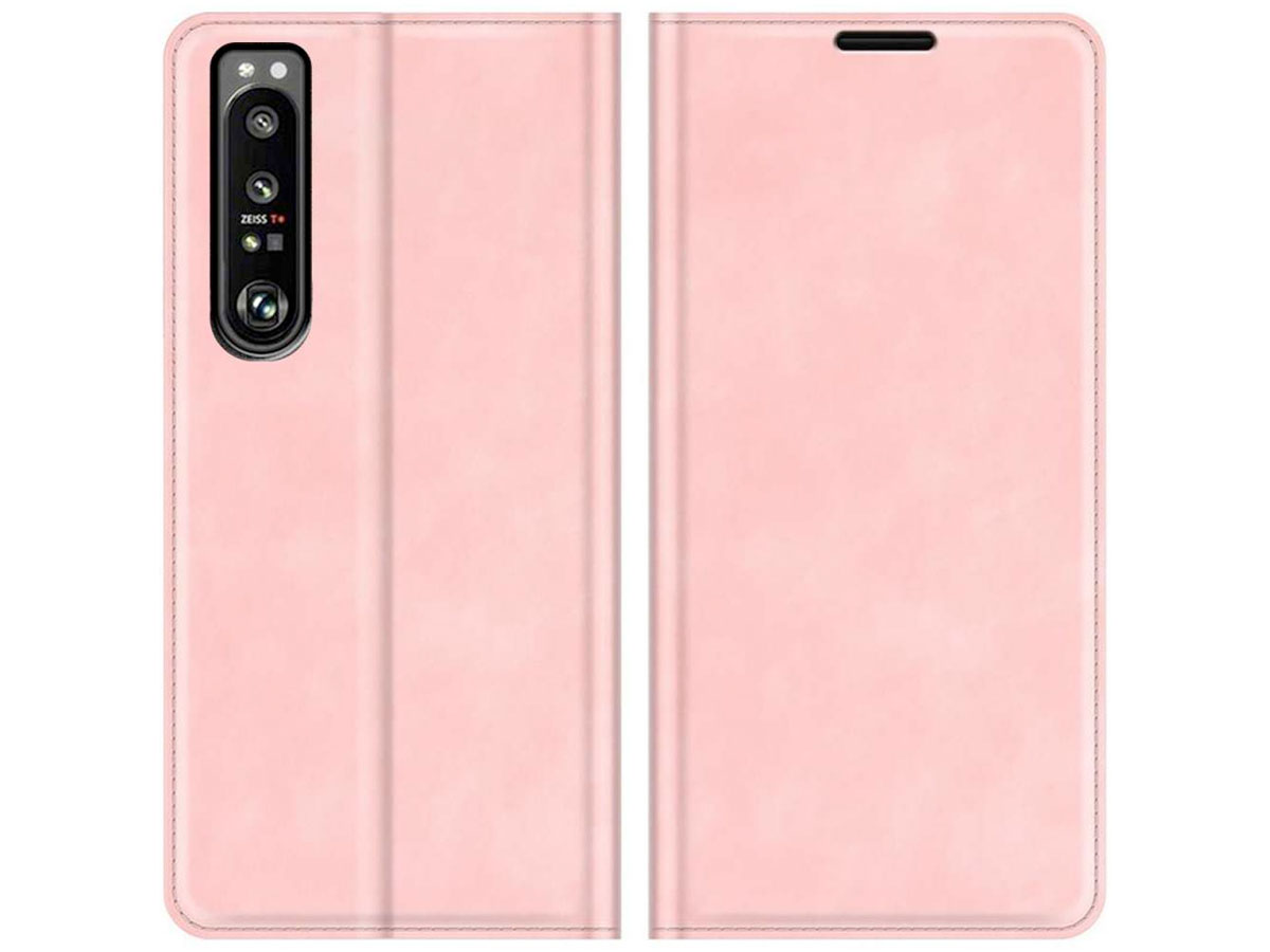 Just in Case Slim Wallet Case Roze - Sony Xperia 1 IV hoesje