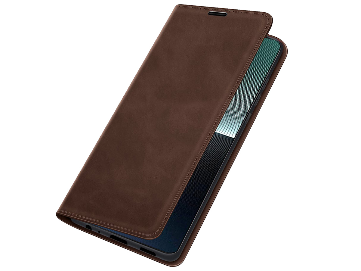 Just in Case Slim Wallet Case Bruin - Sony Xperia 1 V hoesje