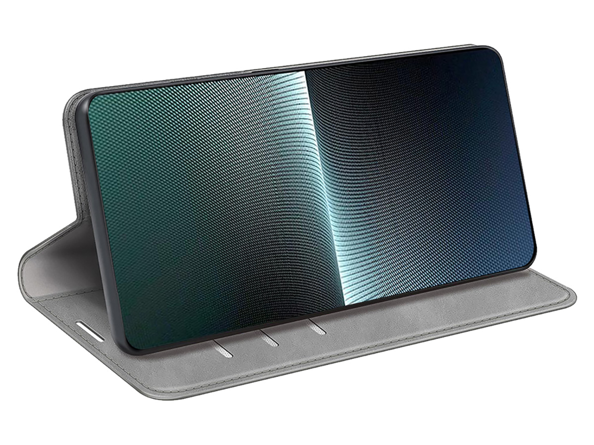 Just in Case Slim Wallet Case Grijs - Sony Xperia 1 V hoesje