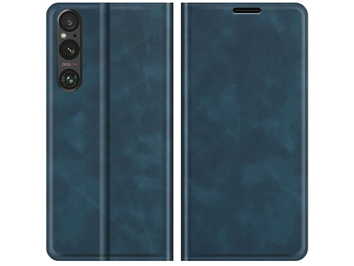 Just in Case Slim Wallet Case Blauw - Sony Xperia 1 V hoesje