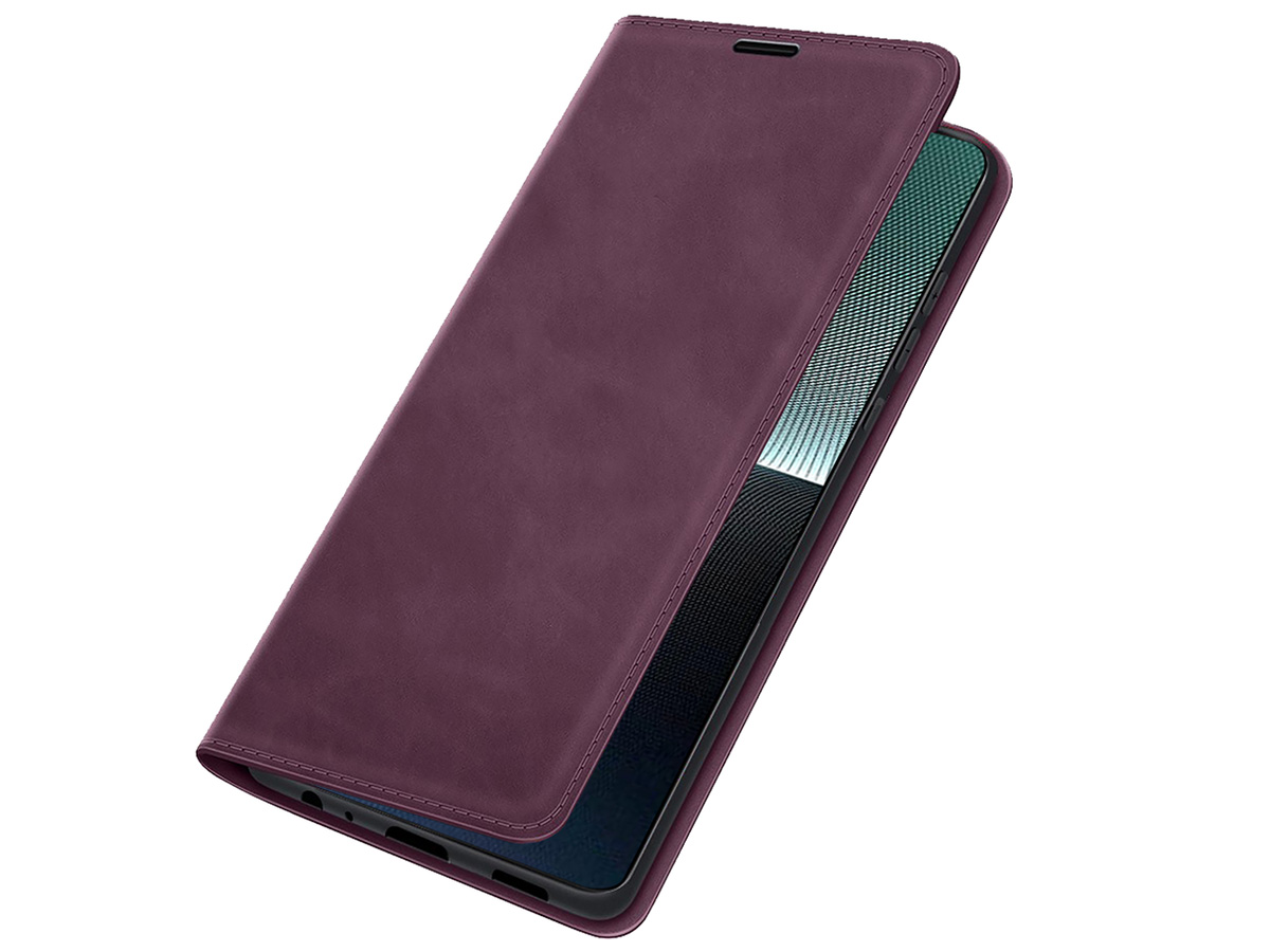 Just in Case Slim Wallet Case Paars - Sony Xperia 1 V hoesje