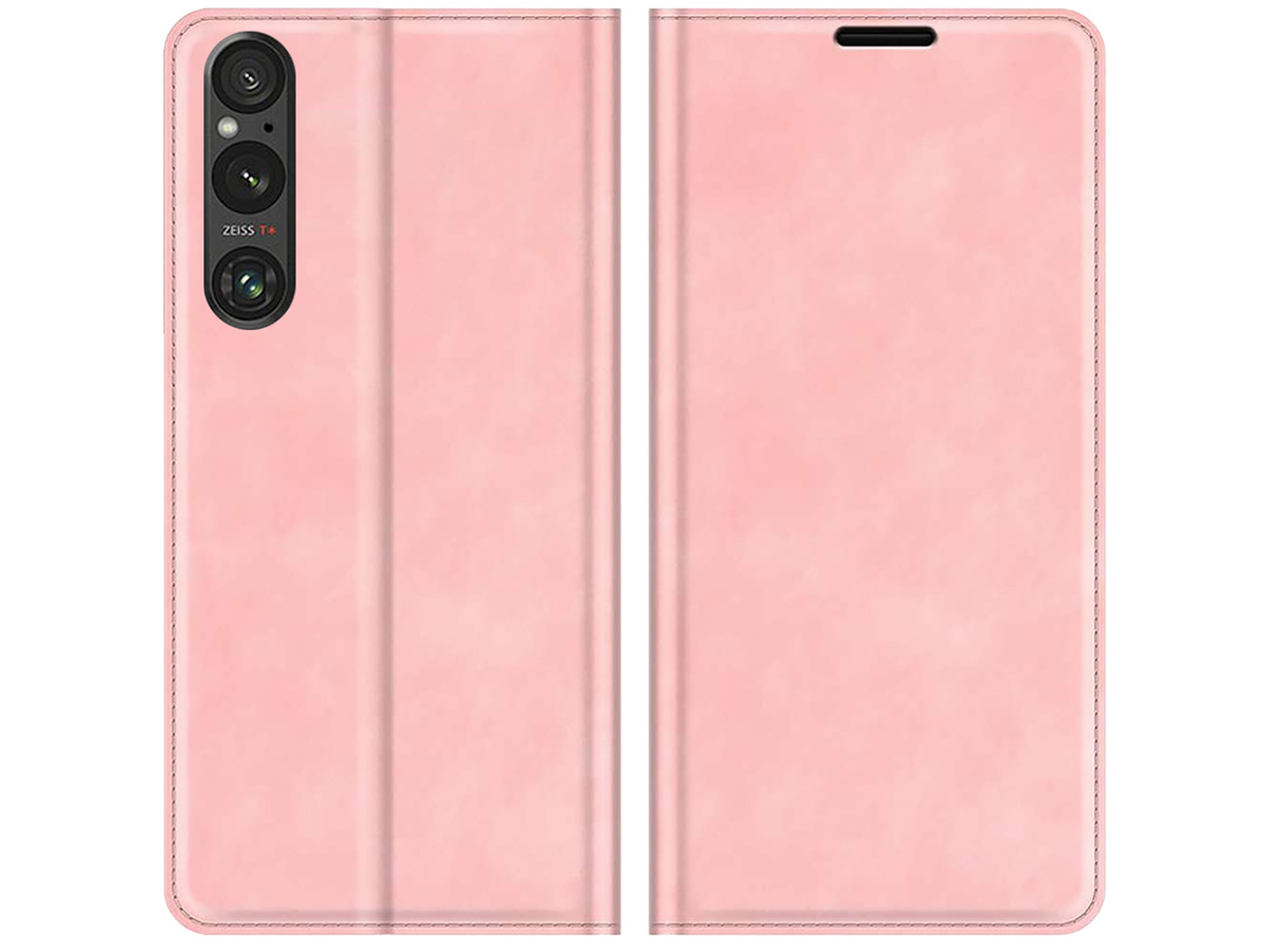 Just in Case Slim Wallet Case Roze - Sony Xperia 1 V hoesje