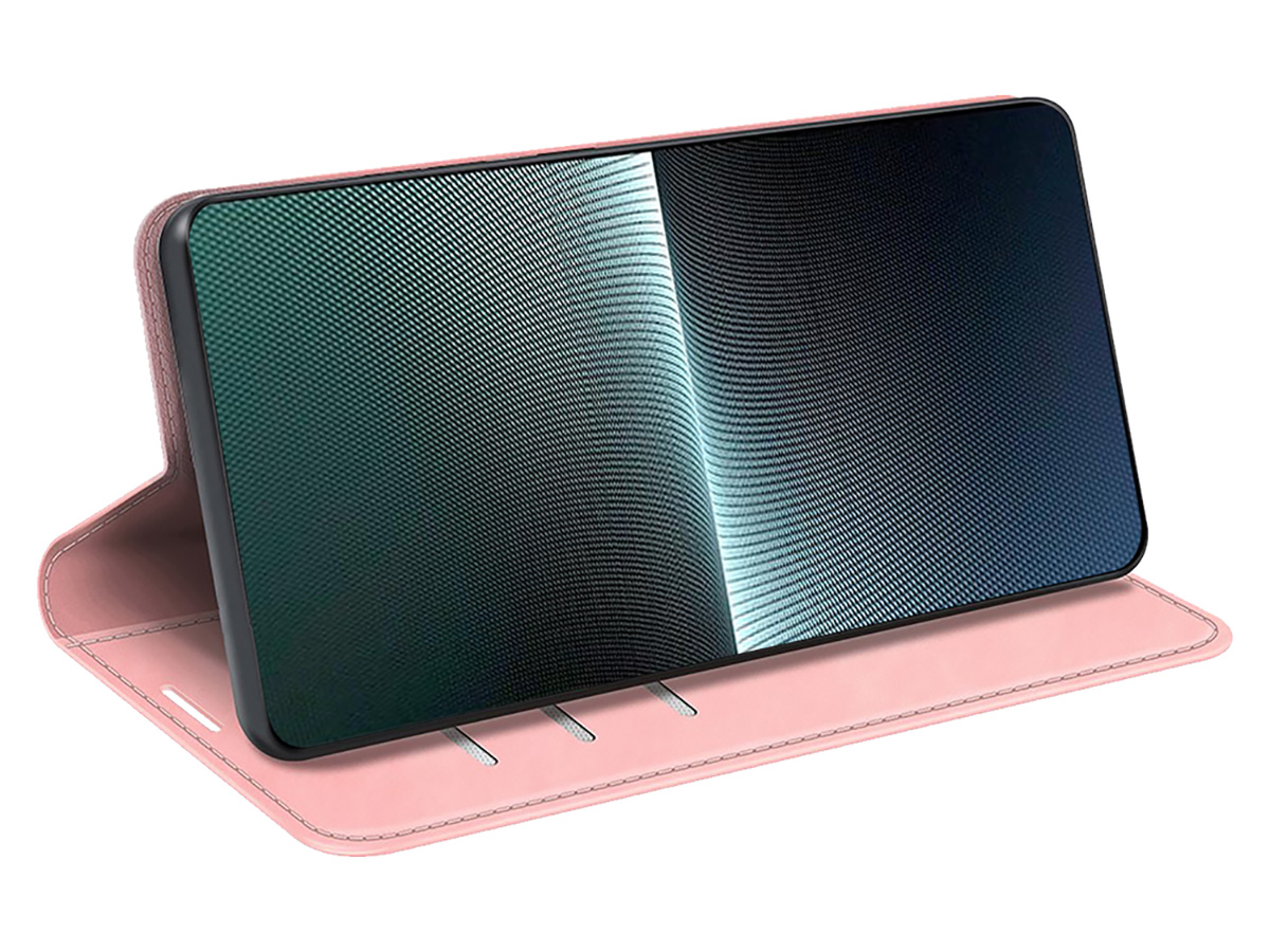 Just in Case Slim Wallet Case Roze - Sony Xperia 1 V hoesje