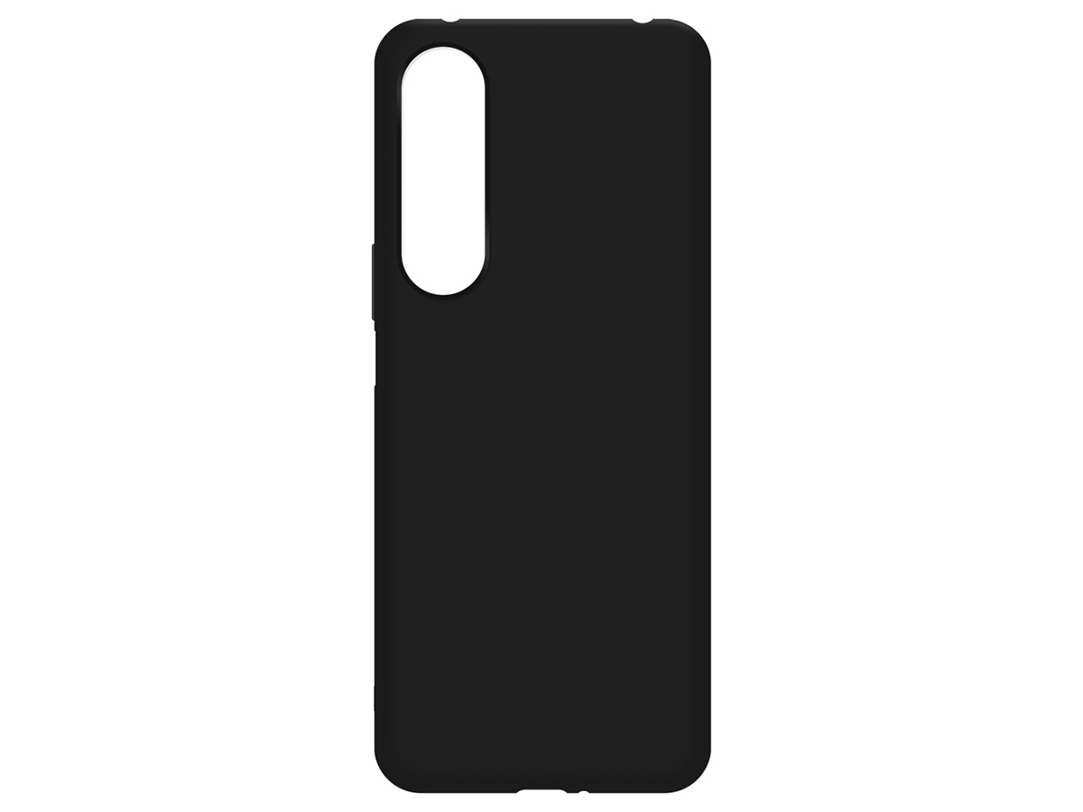 Just in Case TPU Case Zwart - Sony Xperia 1 V hoesje