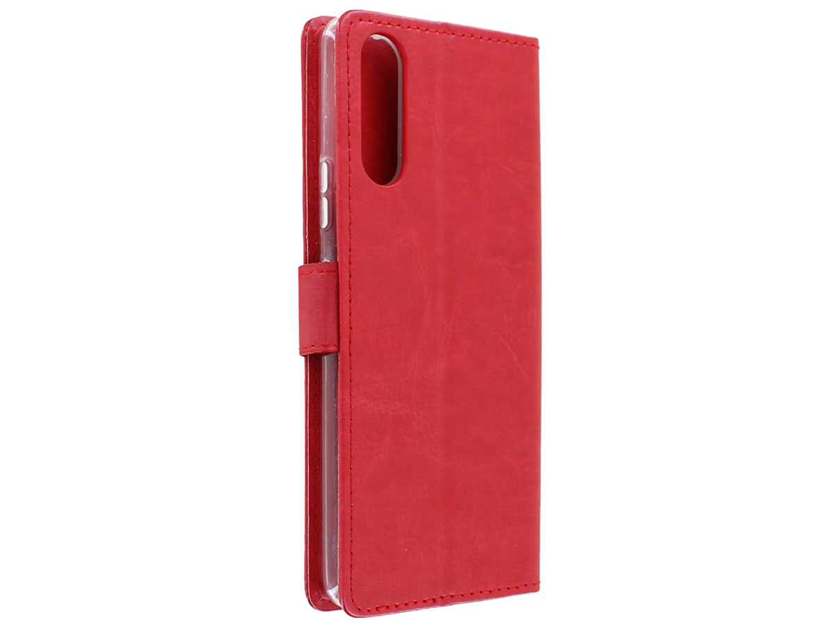 Bookcase Mapje Rood - Sony Xperia 10 II hoesje