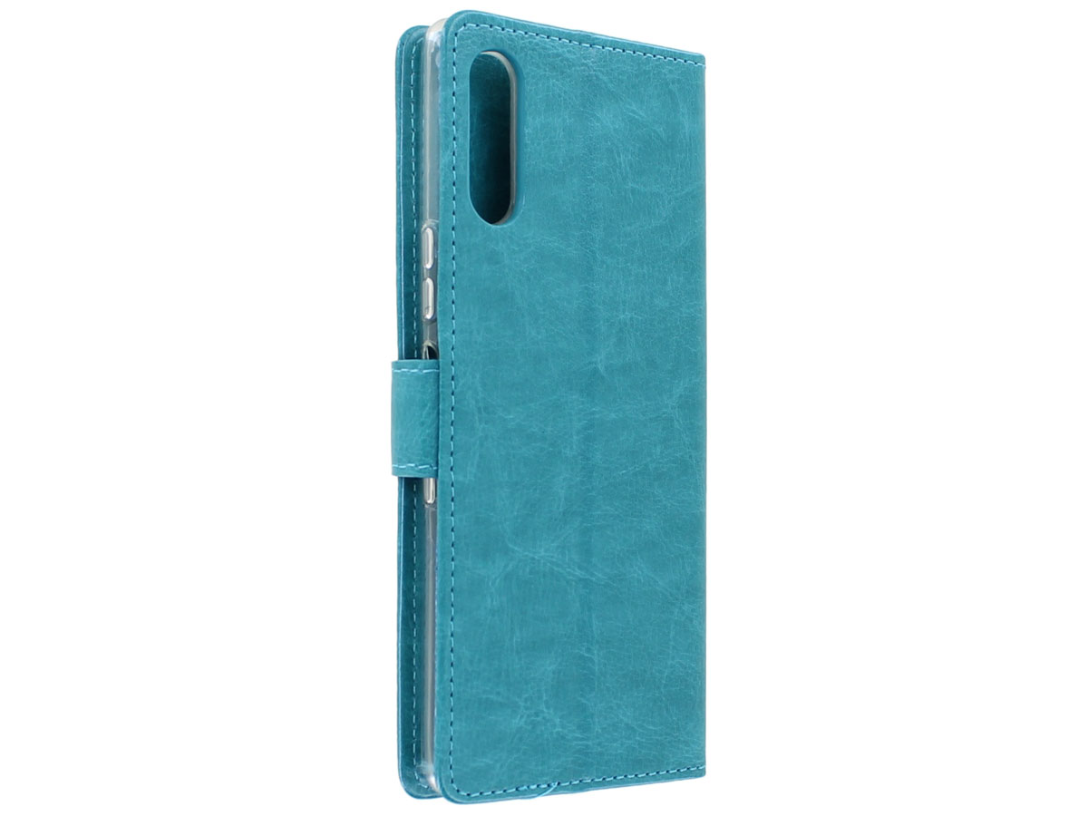 Bookcase Mapje Turquoise - Sony Xperia 10 II hoesje