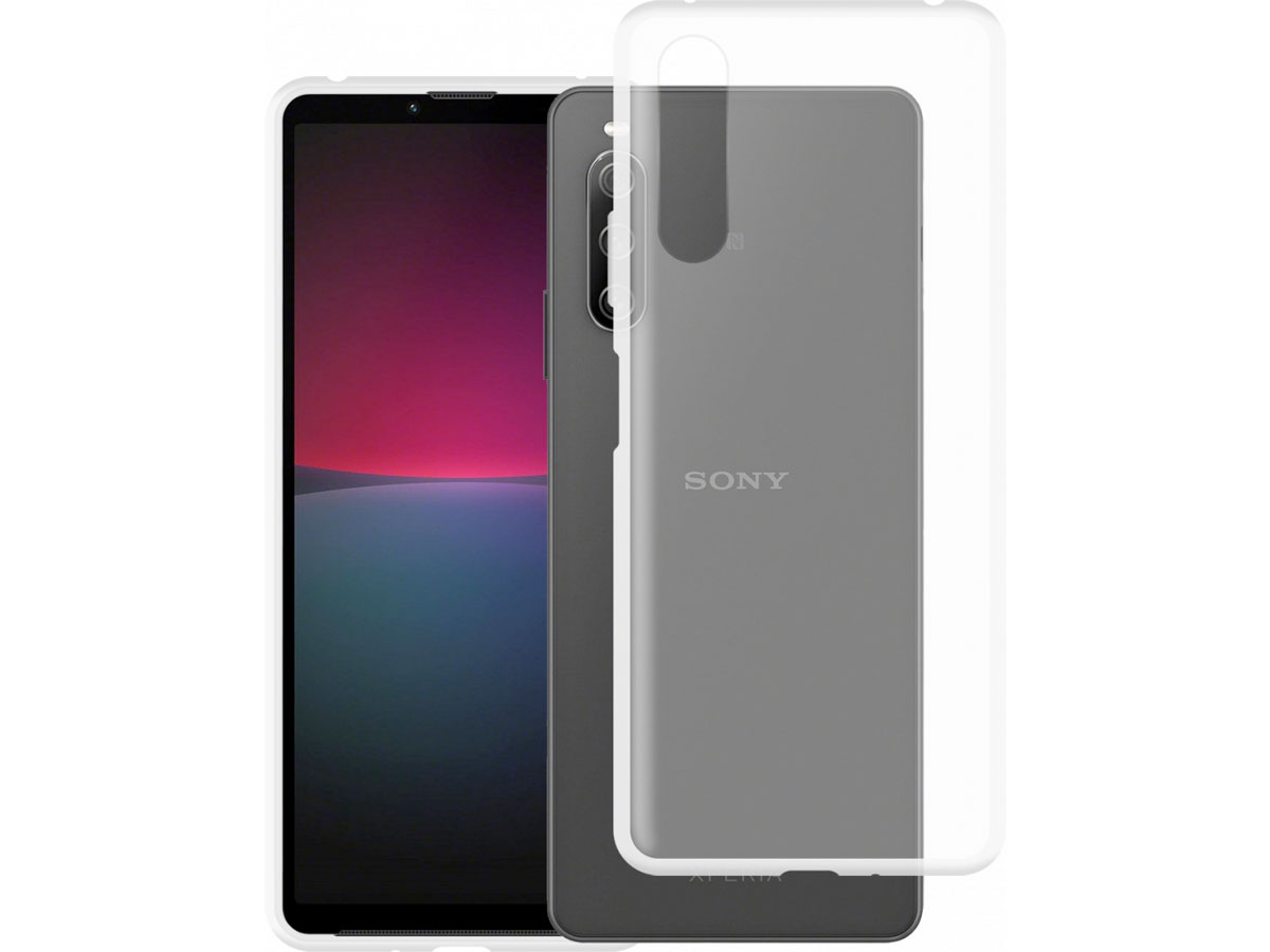 Just in Case Crystal Clear TPU Case - Sony Xperia 10 IV hoesje