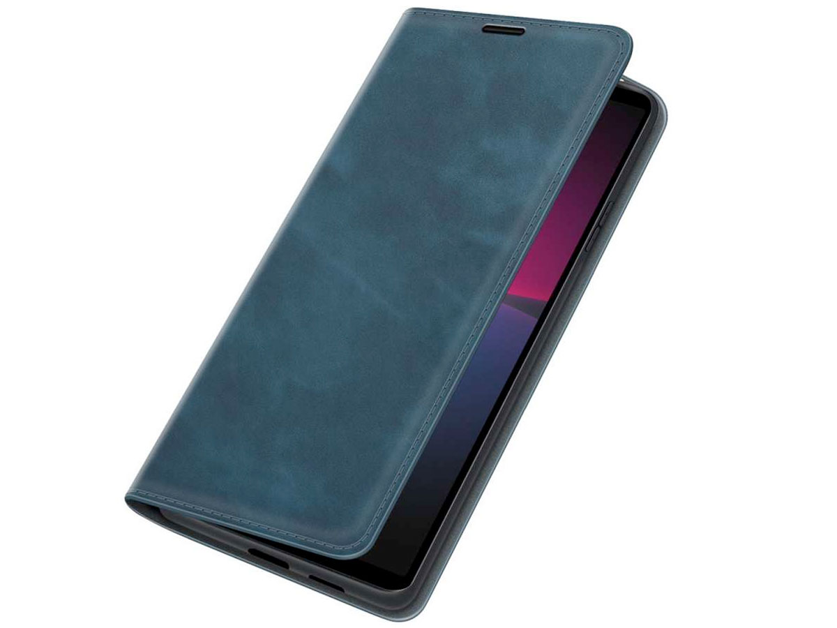 Just in Case Slim Wallet Case Blauw - Sony Xperia 10 IV hoesje