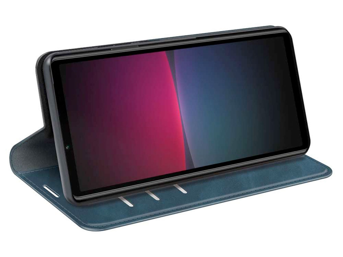 Just in Case Slim Wallet Case Blauw - Sony Xperia 10 IV hoesje
