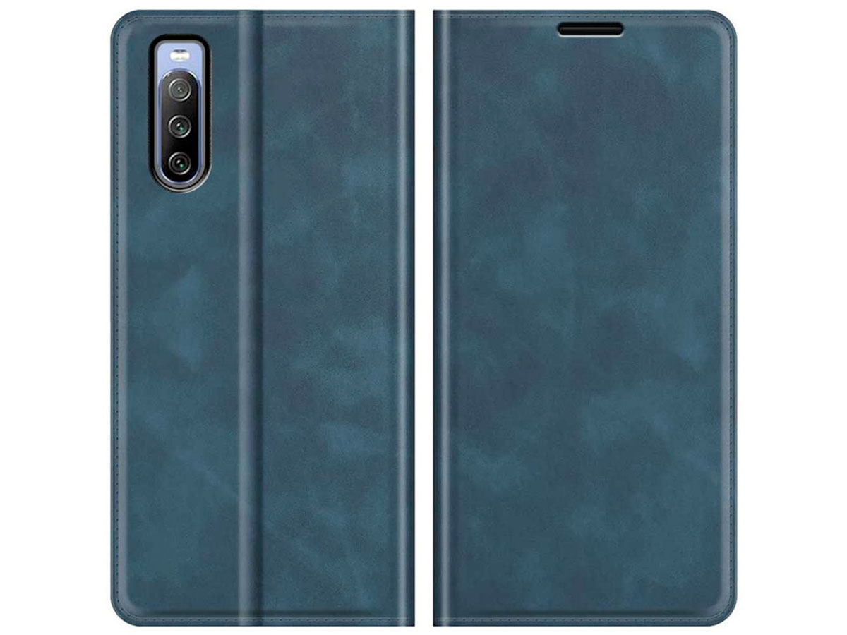 Just in Case Slim Wallet Case Blauw - Sony Xperia 10 IV hoesje