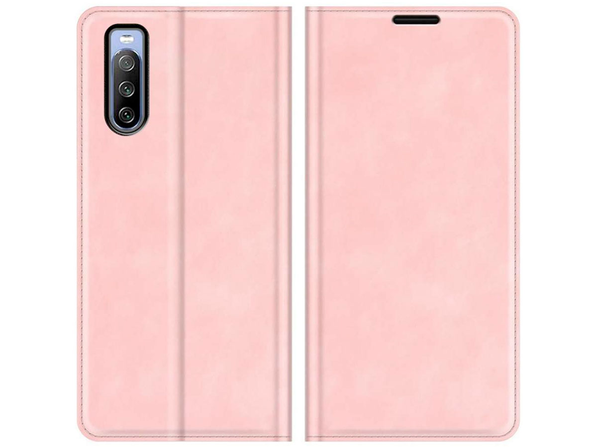 Just in Case Slim Wallet Case Roze - Sony Xperia 10 IV hoesje