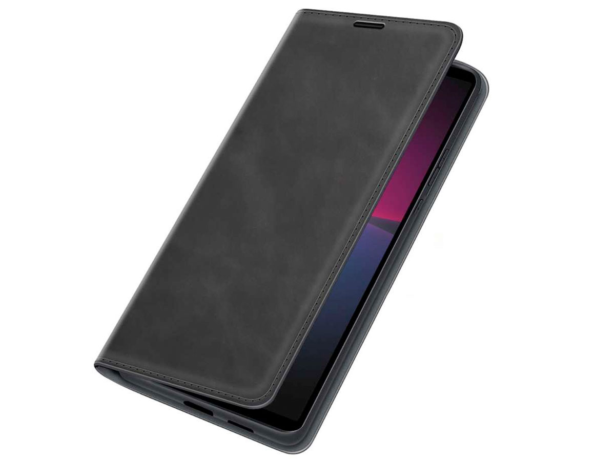 Just in Case Slim Wallet Case Zwart - Sony Xperia 10 IV hoesje