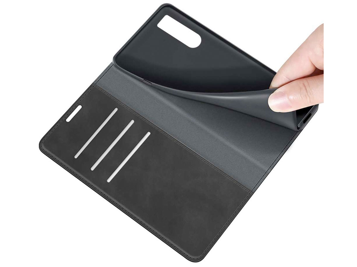 Just in Case Slim Wallet Case Zwart - Sony Xperia 10 IV hoesje