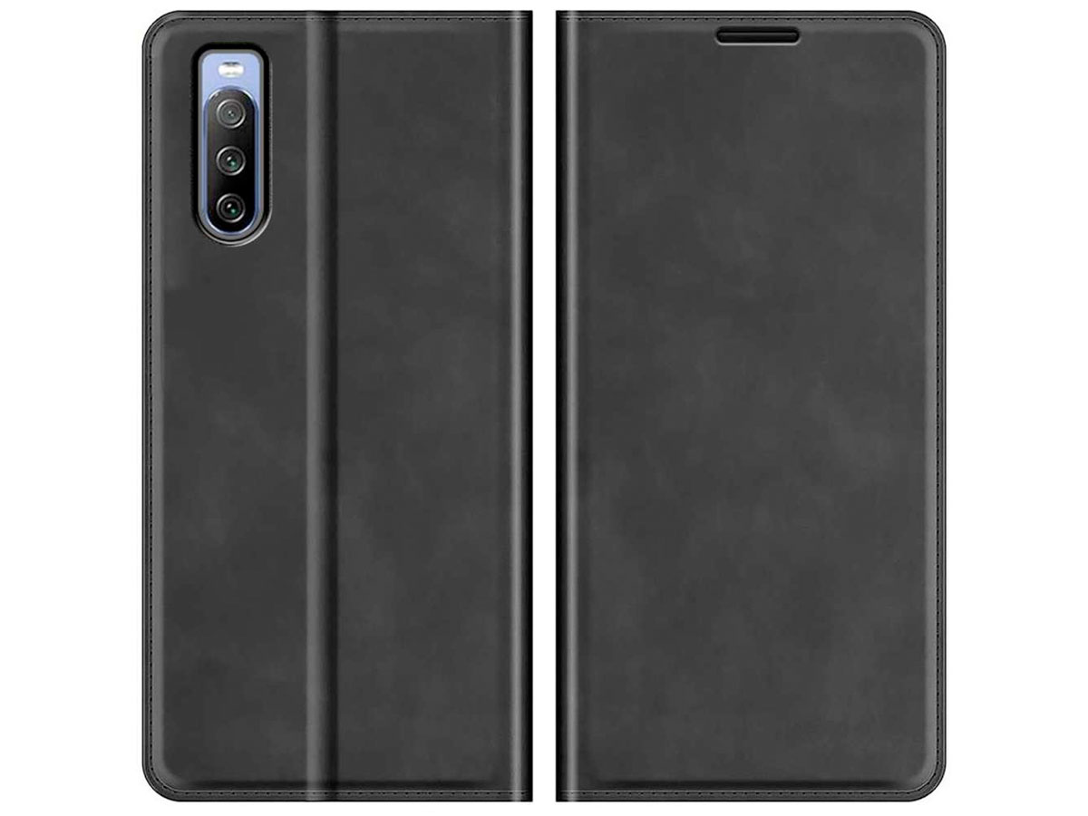 Just in Case Slim Wallet Case Zwart - Sony Xperia 10 IV hoesje