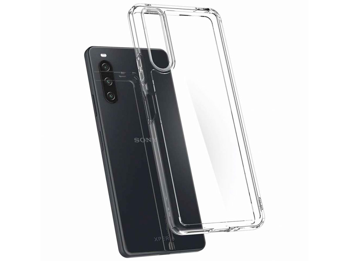 Spigen Ultra Hybrid Crystal Clear Case - Sony Xperia 10 IV hoesje