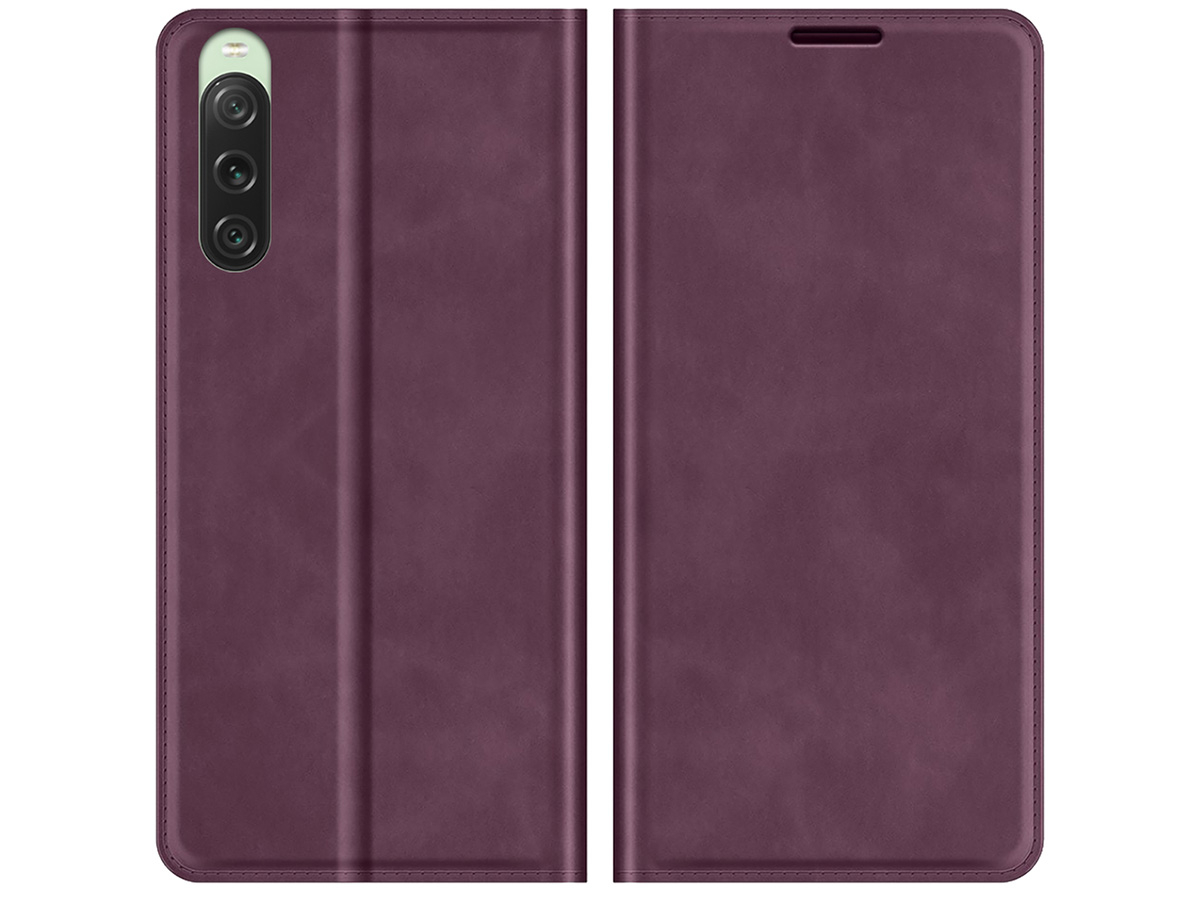 Just in Case Slim Wallet Case Paars - Sony Xperia 10 V hoesje