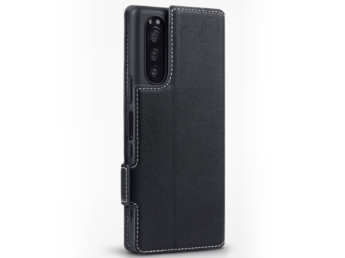 CaseBoutique Slim Bookcase Zwart - Sony Xperia 5 hoesje