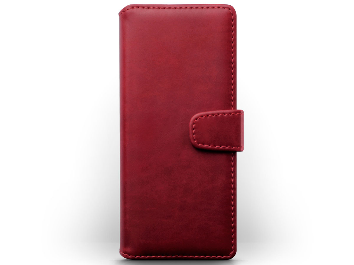 CaseBoutique Leather Wallet Case Rood - Sony Xperia 5 hoesje