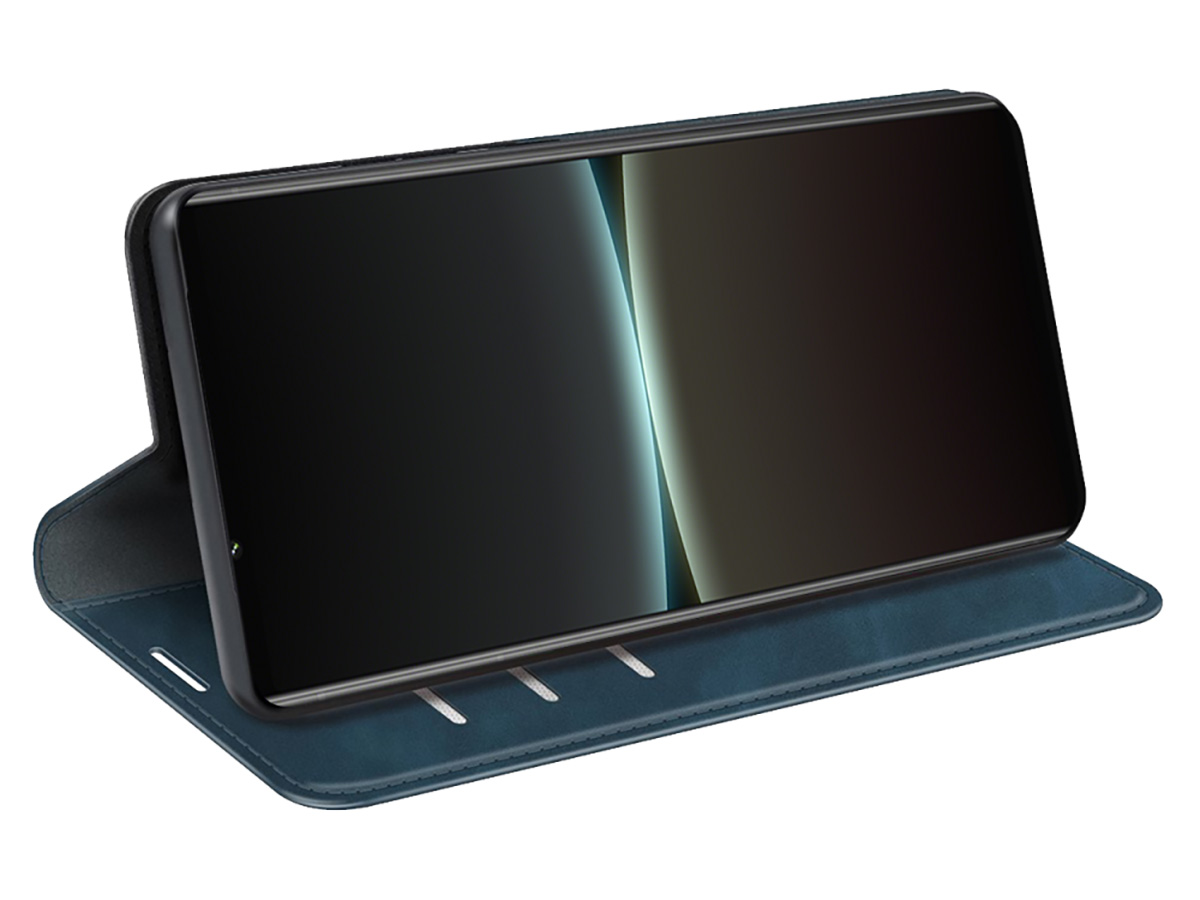 Just in Case Slim Wallet Case Blauw - Sony Xperia 5 IV hoesje