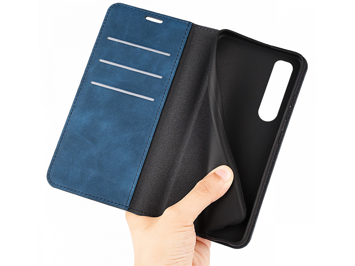 Just in Case Slim Wallet Case Blauw - Sony Xperia 5 IV hoesje