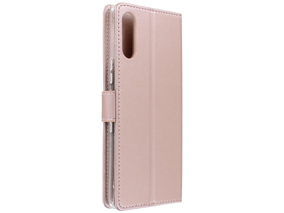 Bookcase Mapje Rosé Goud - Sony Xperia L4 hoesje