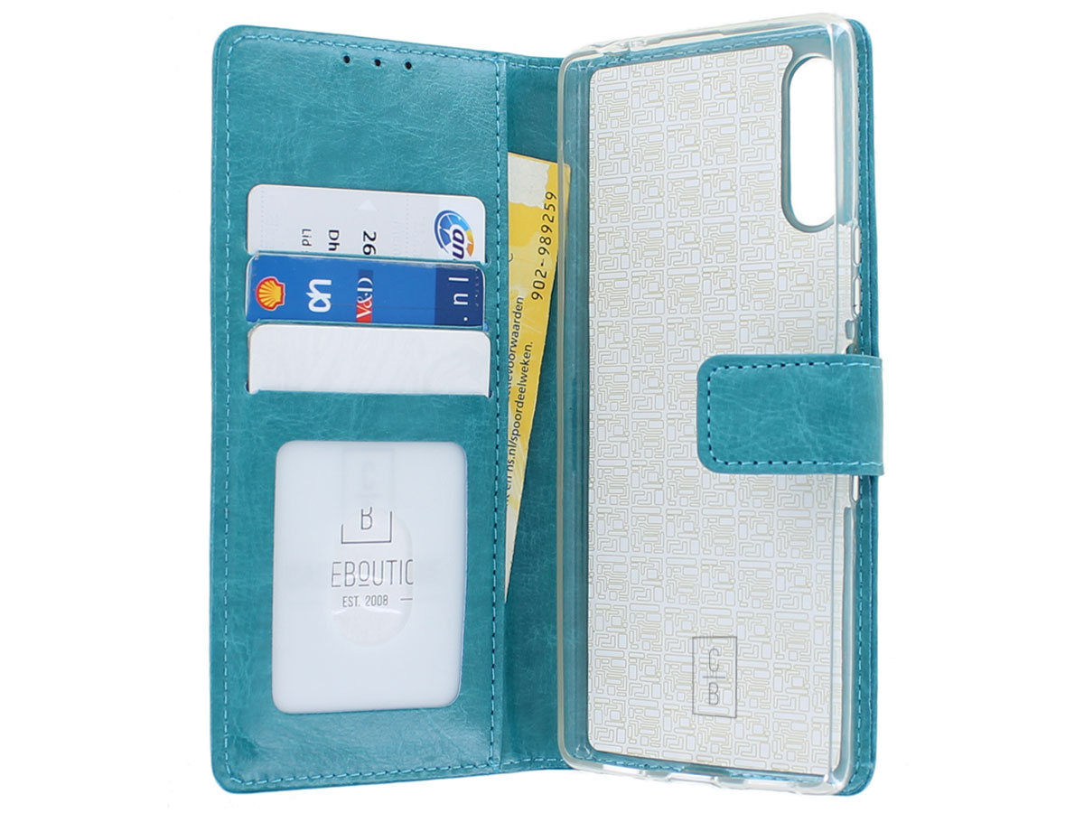 Bookcase Mapje Turquoise - Sony Xperia L4 hoesje